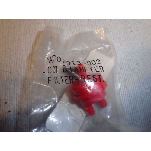 007 Red Fltr Restrictor For Honeywell Part# 14002913-002