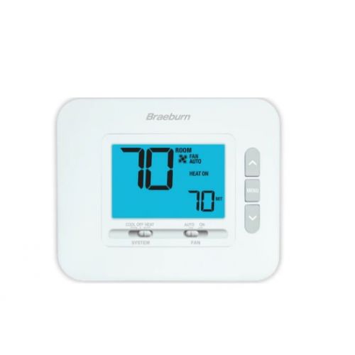 Braeburn Systems 1030 Non-Programmable 1H/1C Thermostat W/4.4" Display