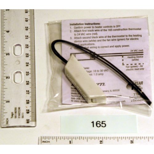 Temporary Construction Thermostat Set At 65F For Braeburn Systems -Part# 165