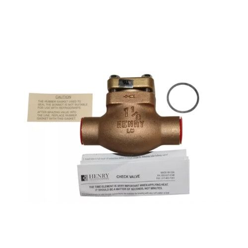 Henry Technologies 205-1-1/8 Globe Check Valve 1-1/8" Sweat