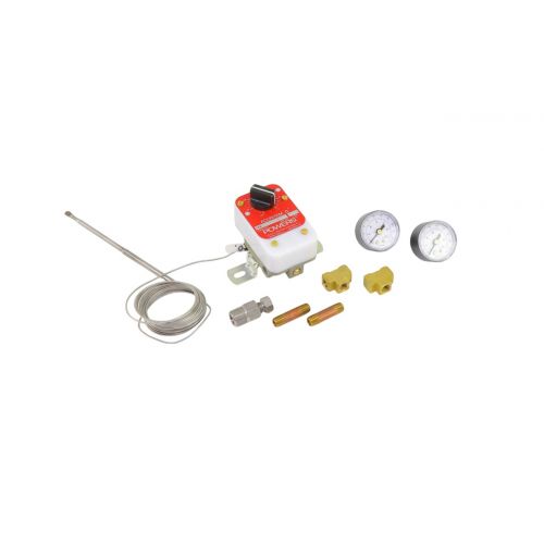 Powers Process Controls 744-1273 Remote Sensor 0–300°F 10' SS Bulb Right Angle