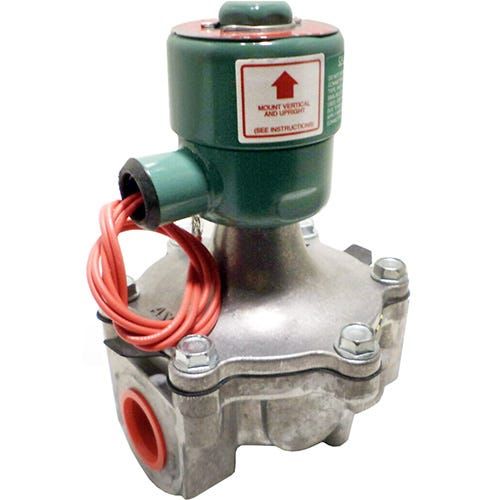 Asco Controls EF8215B070 1-1/2" NPT 2-Way N/C Closed Gas Solenoid Blocking Valve 120/60VAC or 110/50VAC