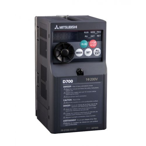 Mitsubishi VFD FR-D720-100-NA 3HP Micro Inverter 220-230V/3PH