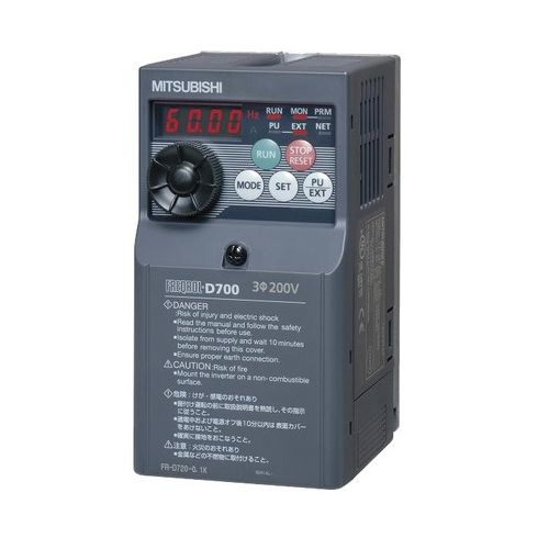 Mitsubishi VFD FR-D740-036-NA 2HP Variable Frequency Drive W/Modbus Communication 380-480V/3PH