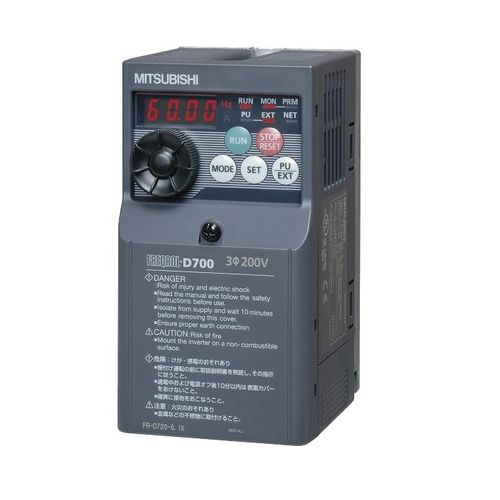 Mitsubishi VFD FR-D740-120-NA 7.5HP Variable Frequency Drive W/Modbus 380-480V/3PH 