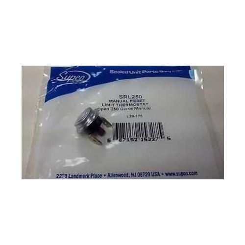 250F Spst Mr Rollout Switch For Supco Part# Srl250