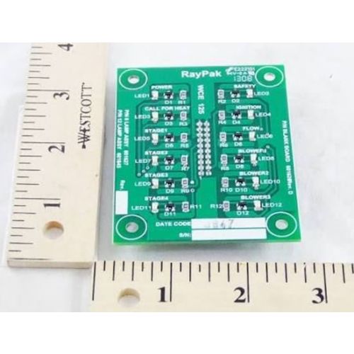 Status Lights Pc Board For Raypak -Part# 007896F