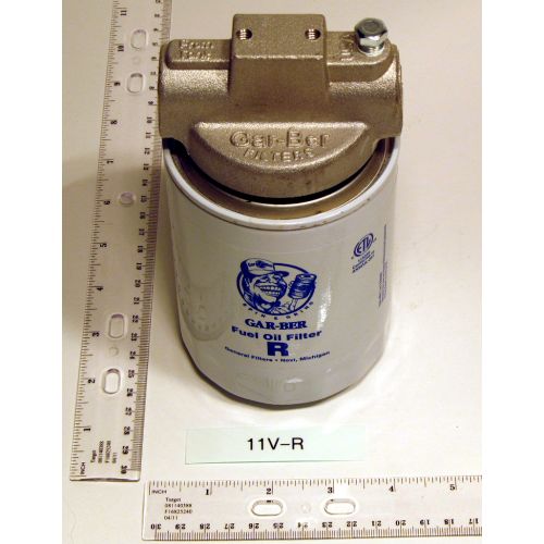 Garber 11V-R Spin-On Fuel Oil Filter 3/8" NPT 10 GPH Firing/45 GPH Flowing 1A10G 
