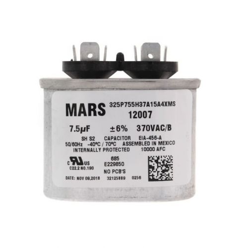 7.5Mfd 370V Oval Run Capacitor For MARS -Part# 12007
