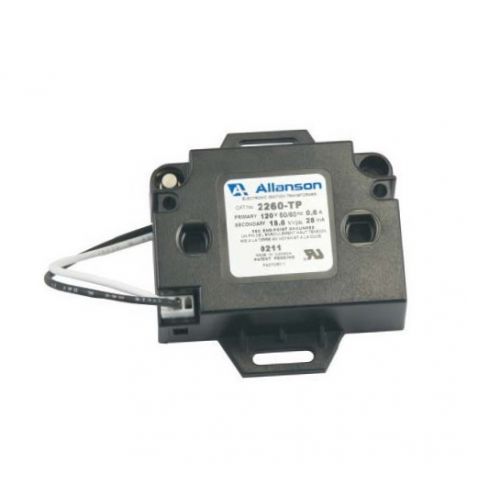 Allanson Transformers 2260TP 120V Industrial Gas Ignitor 156000 V Peak Mounting Tabs Primary Plug Set With Pi