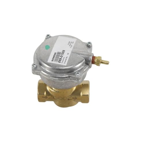 Siemens Building Technology 257-02000B 2-Way N/C Valve Assembly 1/2" NPT 0.4 Cv 3–8 PSI S/R