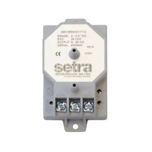 Setra 26510R5WBABT1C Low Pressure Transducer Out Press Tran 0-0.5" WC 0-5 VDC