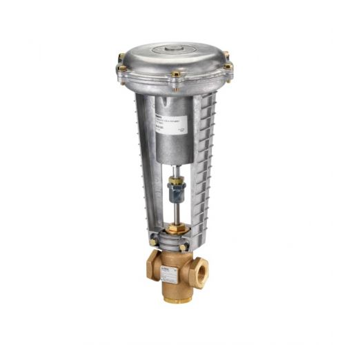 Siemens Building Technology 277-03187 N/C 2-Way Valve Assembly W/8" Actuator 1-1/2" 25Cv 5 PSI Span