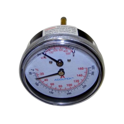 NTI Boiler 6000085295 Pressure & Temperature Tridicator Gauge PG75 320TR25 1