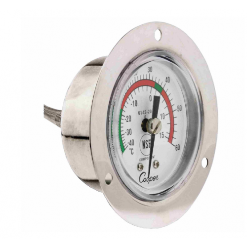 Cooper Atkins 6142-20-3 Thermometer Front Flange 48" Capillary Back Connect