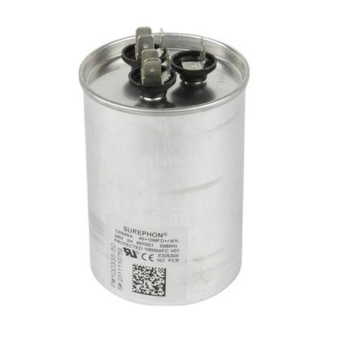 Lennox 63W61 Dual Round Run Capacitor 40/10 MFD 440V 