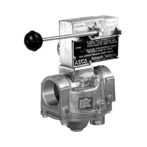 Asco CONTROLS 8044A004CSA 2-Way Gas Solenoid Shutoff Valve M/R 1-1/2" NPT N/C 120/60V 110/50VAC