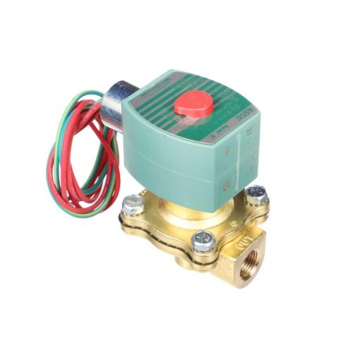 ASCO 8210G074-24V N/C Solenoid Valve 3/8" Brass 50 PSI 24 VAC