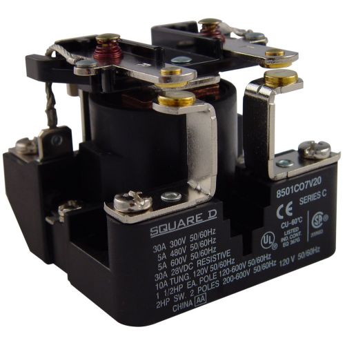 120V 30A Dpst Power Relay For Schneider Electric (Square D) -Part# 8501CO7V20