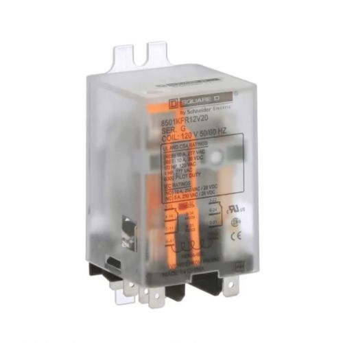 Schneider Electric (Square D) 8501KFR12V20 DPDT 8-Pin Power Relay 10A 120 VAC