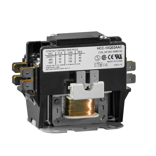 Hartland Controls CON-1/120/40 1P 120V 40A Contactor W/Shunt