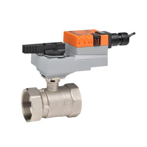 Belimo B232+AFRBUP-S 1-1/4" Characterized Control Valve W/Auxiliary Switch 37Cv 