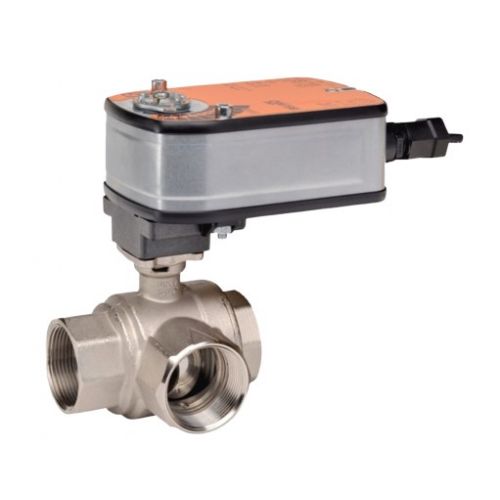 Belimo B320+LF24-S 3/4" 3-Way On/Off Spring Return Valve Actuator W/Auxiliary Switch 24Cv 24V 