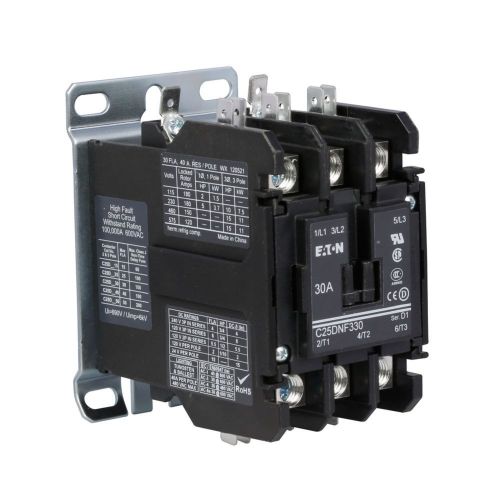 3P 30A 120V Contactor Dp For Cutler Hammer-Eaton -Part# C25DNF330A