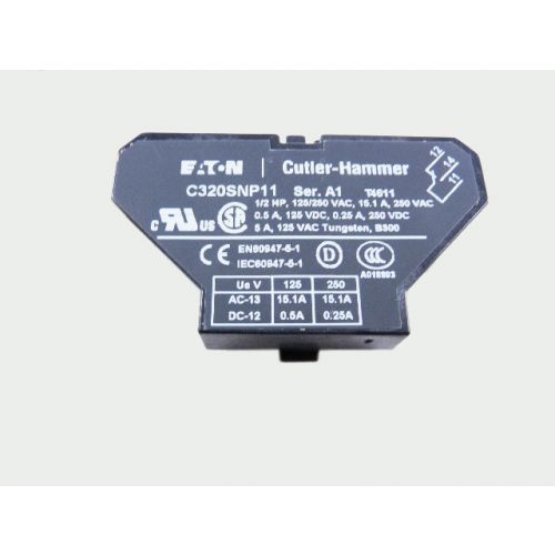 1N/O & 1N/C Auxiliary Contact For Cutler Hammer-Eaton -Part# C320SNP11