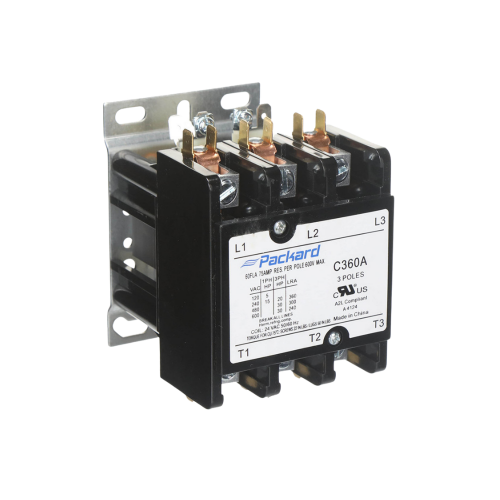 Packard C360A 3-Pole Contactor 24V Coil 60A