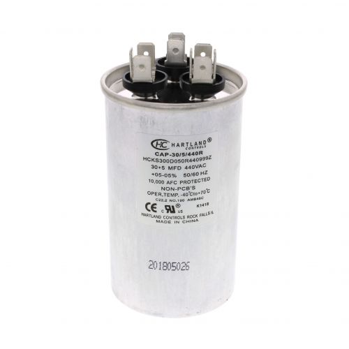 30/5Mfd 370/440V Rnd Run Cap For Hartland Controls -Part# CAP-30/5/440R