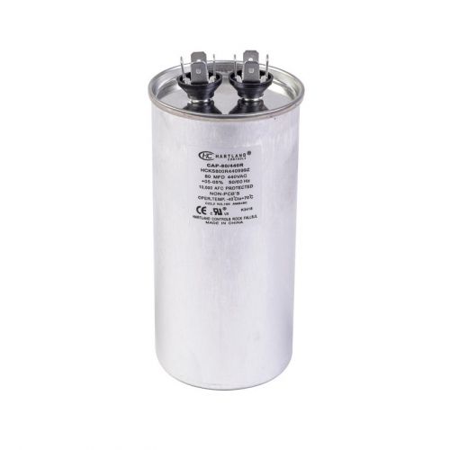 80Mfd 370/440V Round Run Cap For Hartland Controls -Part# CAP-80/440R
