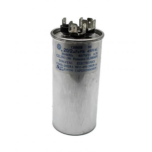 220Mfd 450V Round Capacitor For Amana-Goodman Part# Cap020200450Cs