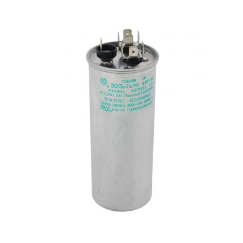 330Mfd 450V Dual Round Cap For Amana-Goodman Part# Cap030300450Cs