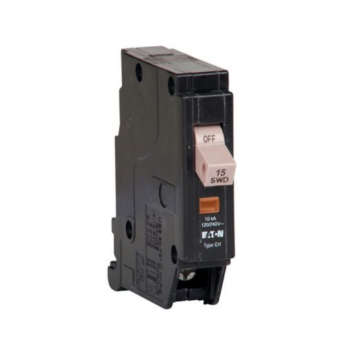 Cutler Hammer-Eaton CHF115 1-Pole Circuit Breaker 15A 120/240 VAC