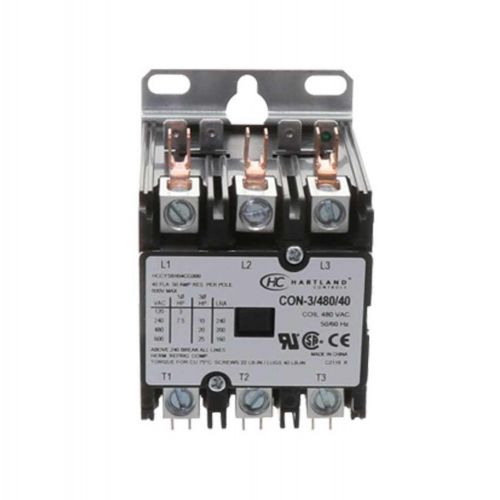 3P 480V 40A Contactor For Hartland Controls -Part# CON-3/480/40