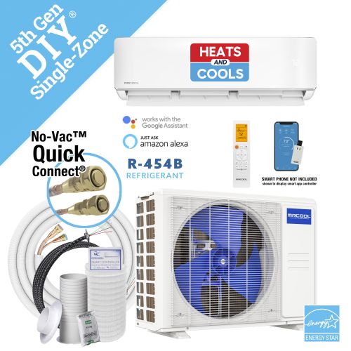 MRCOOL DIY 5th Gen 36K BTU Single-Zone Mini-Split Bundle – Model DIY-36-HP-WM-230D25-O