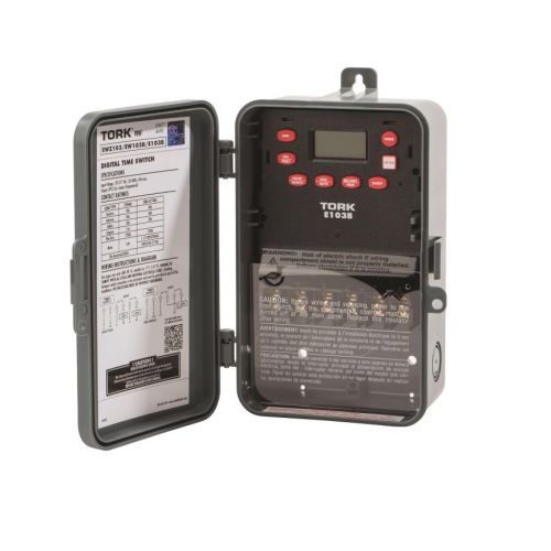 Tork Timers E103B DPST Multi-Use Digital Time Switch 120-277V