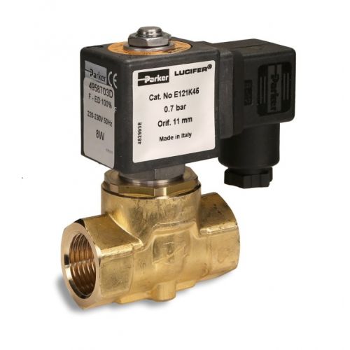 Parker Fluid Control E121K45 1/2" N/C Valve 0-2.5 Bar 