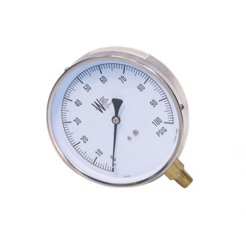 4 1/2"Dial 0-100# 1/4"Npt Lwr For Weksler -Part# EA14C
