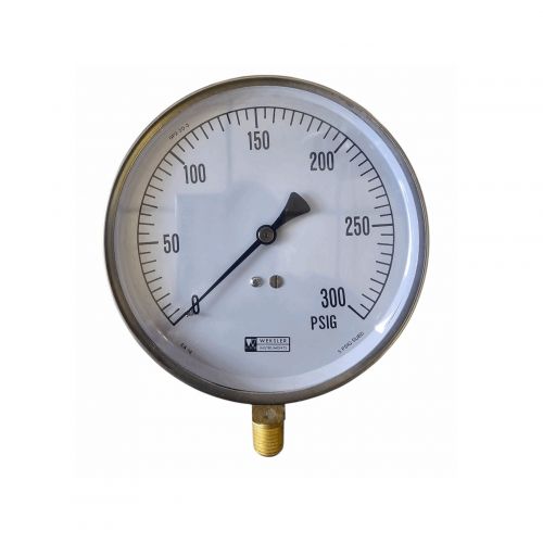 4 1/2"Dial 0-300# 1/4"Npt Lwr For Weksler -Part# EA14F