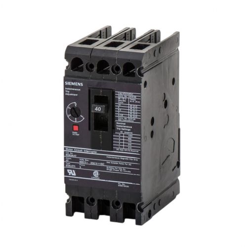 Siemens Industrial Controls ED63A040 3-Pole Molded Case Circuit Breaker 40A 600V