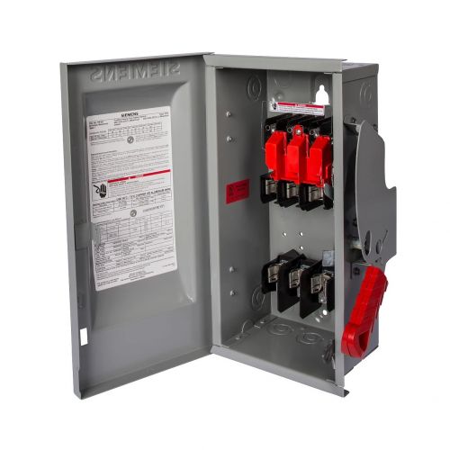 Siemens Industrial Controls HF322NR 3-Pole Fused Switch NEMA-3R 60 Amp 240 VAC/250 VDC