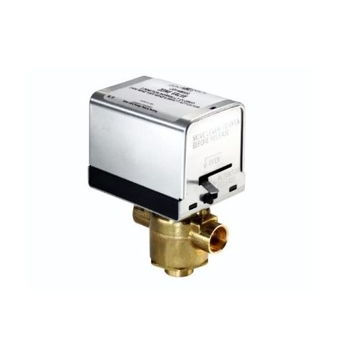 Johnson Controls JT3213G13A020 3-Way N/C Electric Zone Valve 1/2" Sweat 4.0Cv 24V