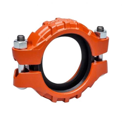 Victaulic L050177PEN 5" Orange Enamel Grooved Coupling