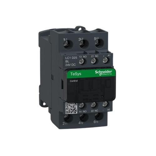 Schneider Electric (Square D) LC1D25BL 3-Pole Contactor Coil 24 VDC 25A