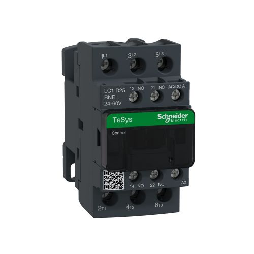Schneider Electric (Square D) LC1D25BNE 3-Pole Contactor 25A 24-60 VAC/DC Coil
