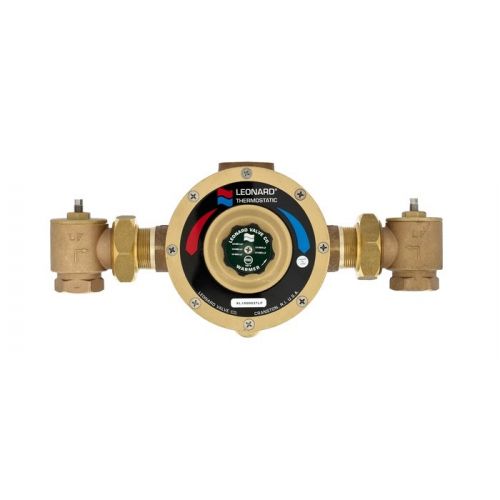 Leonard Valve LV-983-LF-CP Thermostatic Water Mixing Valve 1-1/4" Inlet X 1-1/4" Outlet