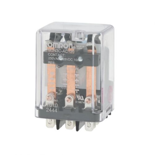 Omron MJN3C-AC120 3PDT 11-Pin Relay 10A 120 VAC