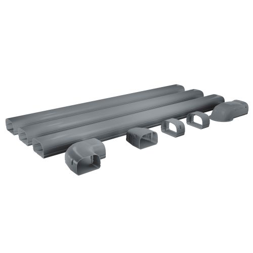 MRCOOL LineGuard Gray Mini Split Lineguard Kit (MLG450-G-01) – Exterior Line Set Cover